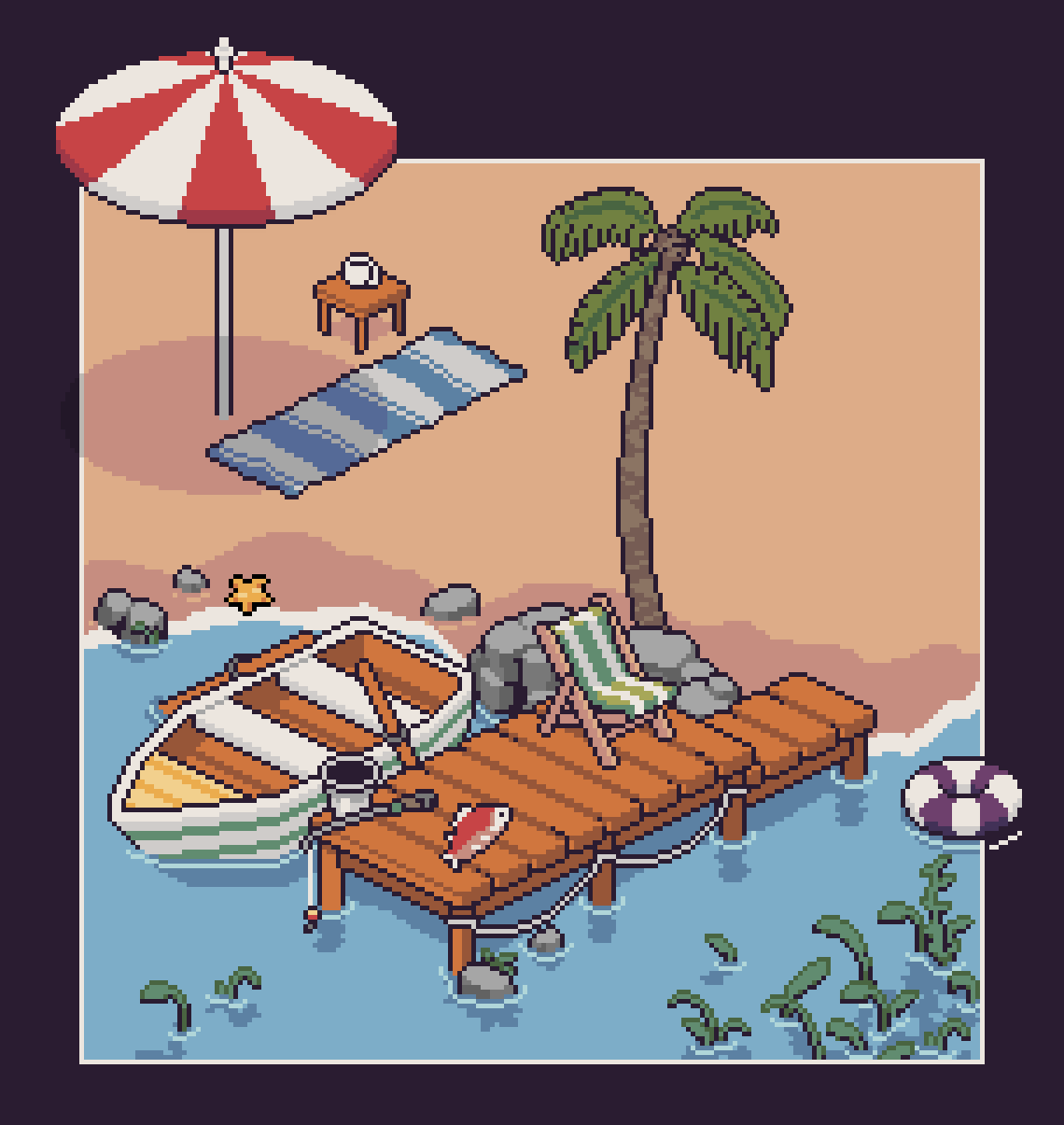 The Dock — pixel art